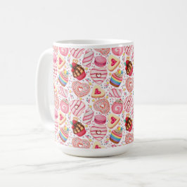 Donuts mit Sprinklen Muster Thermalwine Tumbler Kaffeetasse