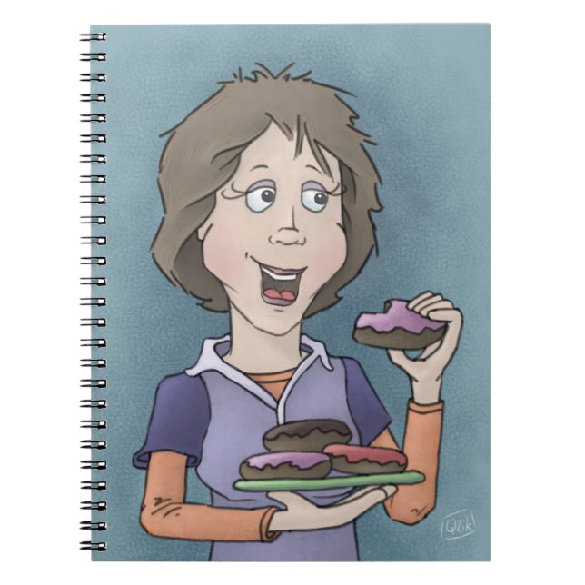 Donuts mit Sprinklerheft Notizblock (Vorderseite)