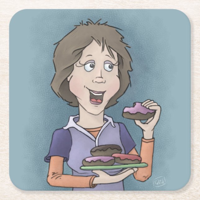 Donuts mit Sprinklerpapier, Untersetzer (Vorderseite)