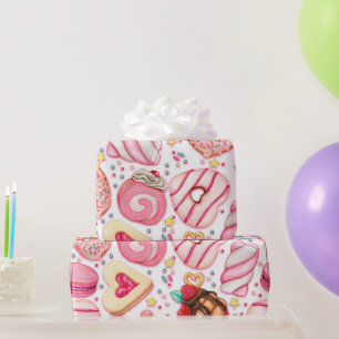 Donuts mit Sprinklmuster Geschenkpapier