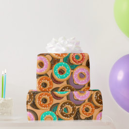 Donuts mit Sprinklmuster Geschenkpapier