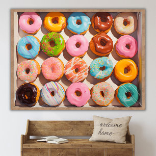 Donuts Moderne Pop-Art-Donuts Stillleben Malerei Poster