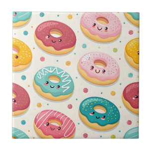 Donuts-Muster Fliese