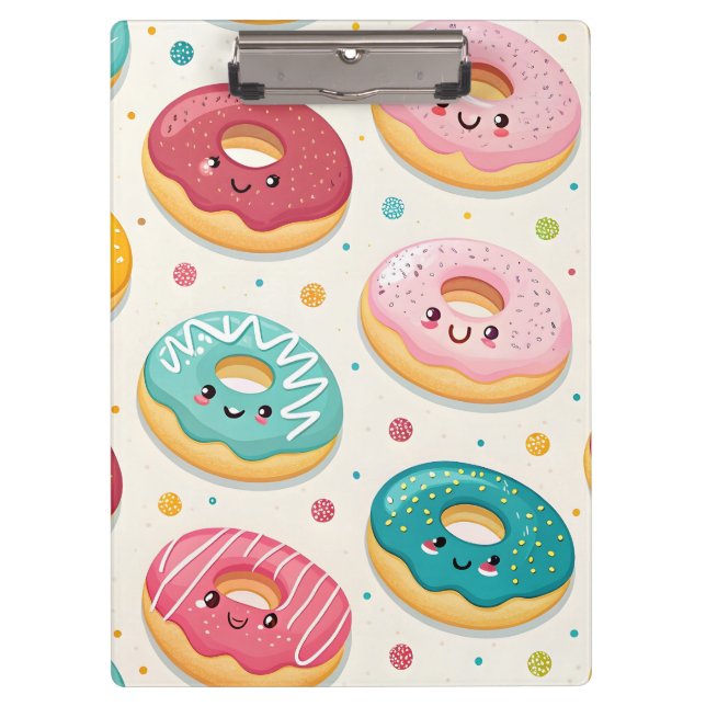 Donuts-Muster Klemmbrett (Vorderseite)