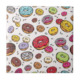 Donuts nahtloses Muster Fliese