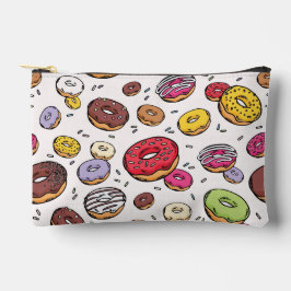 Donuts nahtloses Muster Zubehörtasche