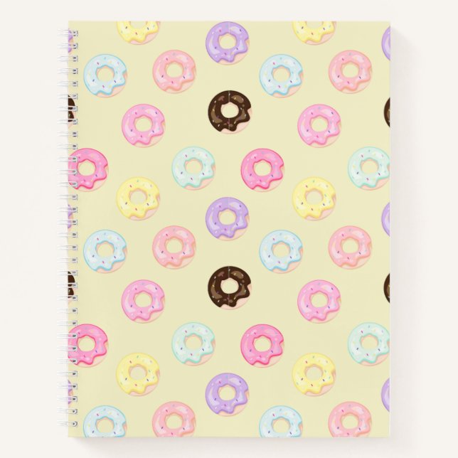 Donuts Pattern Notizbuch (Vorderseite)