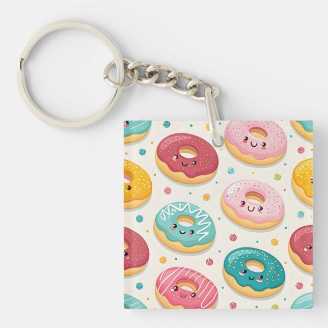 Donuts Pattern Schlüsselanhänger (Vorderseite)