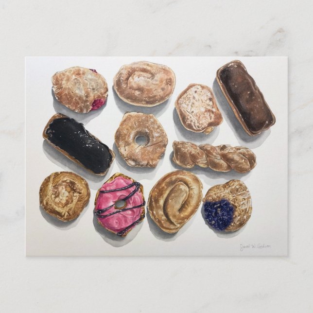 Donuts Postkarte (Vorderseite)