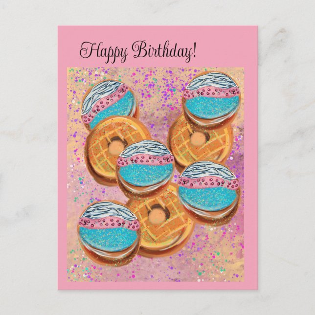 Donuts Postkarte (Vorderseite)