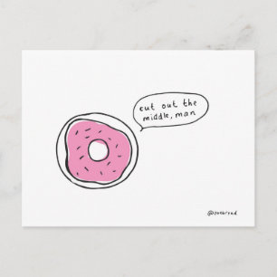 Donuts-Postkarte Postkarte