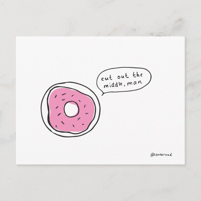 Donuts-Postkarte Postkarte (Vorderseite)