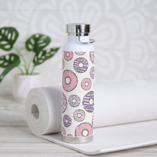 Donuts, rosa Donuts, Lila Donuts Trinkflasche