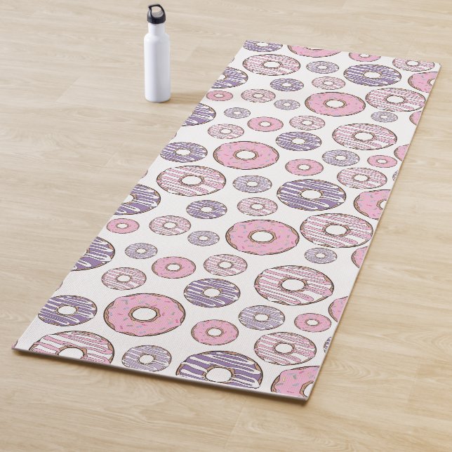 Donuts, rosa Donuts, Lila Donuts Yogamatte (Beispiel)