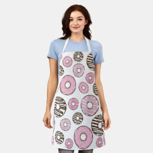 Donuts, rosa Donuts, weiße Donuts Schürze