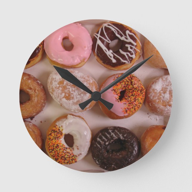DONUTS! RUNDE WANDUHR (Vorderseite)