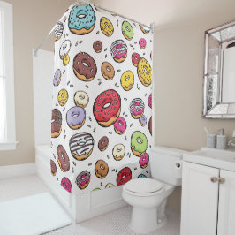 Donuts seamless pattern duschvorhang