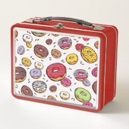 Donuts seamless pattern metall brotdose