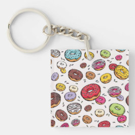 Donuts seamless pattern schlüsselanhänger