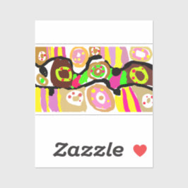 Donuts Spaß Aufkleber