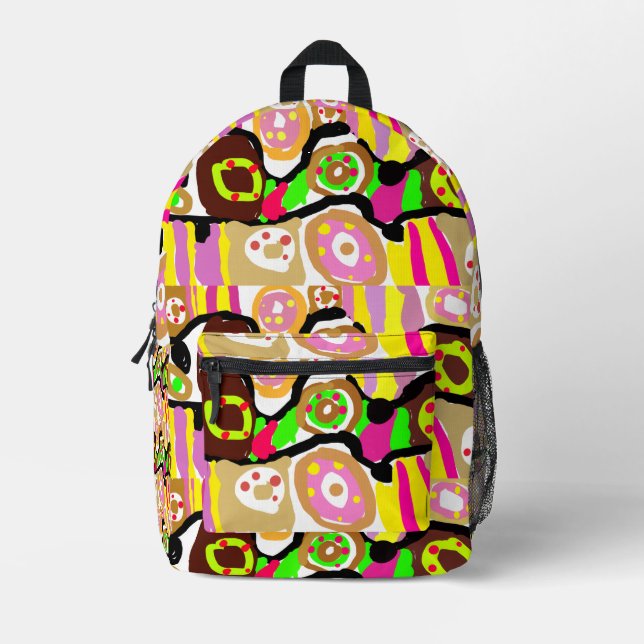 Donuts Spaß Bedruckter Rucksack (Vorderseite)