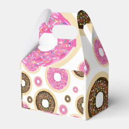 Donuts & Sprinkles Rosa Braunes Gastgeschenk Geschenkschachtel