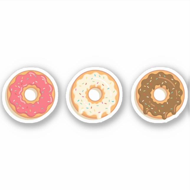 Donuts Sticker (Vorderseite)