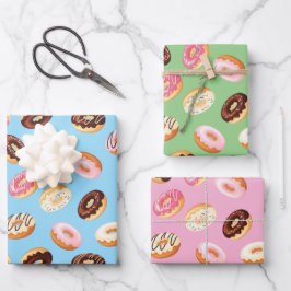 Donuts Tiled Design Geschenkpapier Set