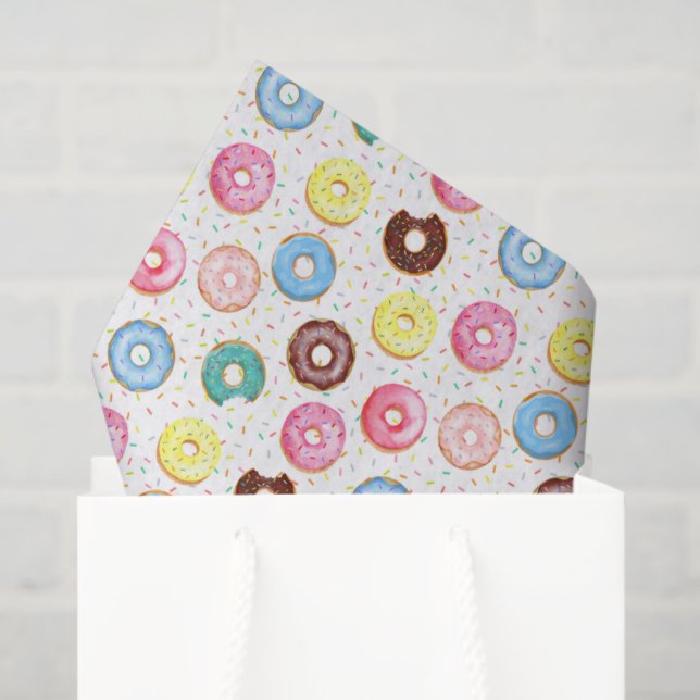 Donuts Tissue Paper Seidenpapier (Geschenk Tasche)