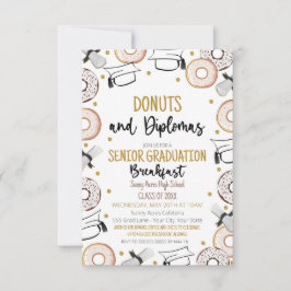 Donuts und Abschluss von Diplomaten Einladung