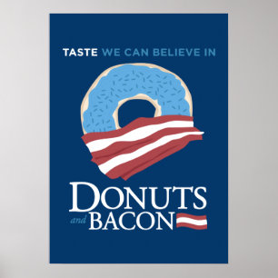Donuts und Bacon: Geschmack, an den wir glauben kö Poster
