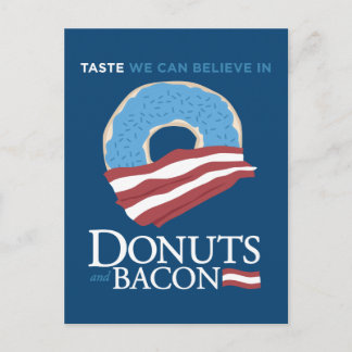 Donuts und Bacon: Geschmack, an den wir glauben kö Postkarte