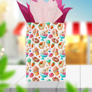 Donuts und Eiscreme Mittlere Geschenktüte