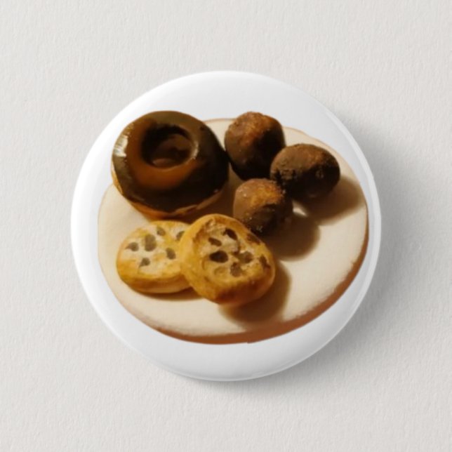 Donuts und Kekse  Button (Vorderseite)