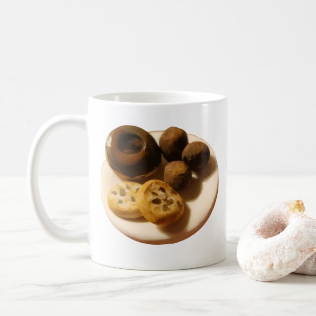 Donuts und Kekse  Kaffeetasse (Mit Donut)