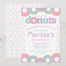 Donuts und Pajamas Virtual Party