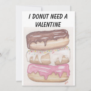 Donuts Valentine Feiertagskarte