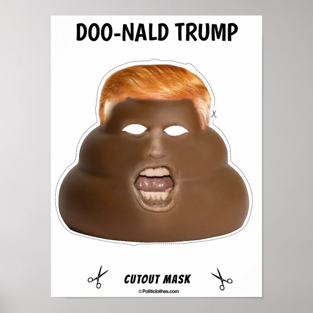 Doo-nald Trump Halloween-Maske Poster (Vorne)