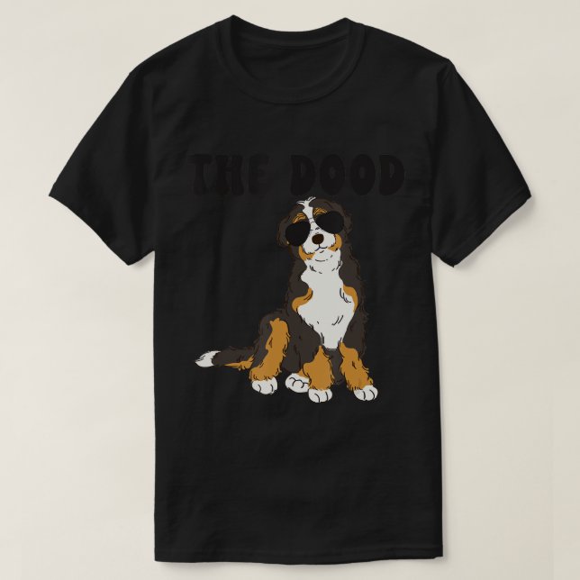 Dood Bernedoodle Mama Doodle Dog Vater T - Shirt (Design vorne)