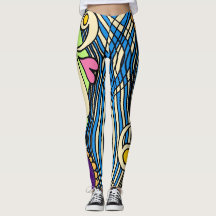 Doodle 1E Colors1 Leggings