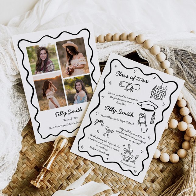 Doodle Abschluss Ankündigung Girl 4 Fotos (Von Creator hochgeladen)