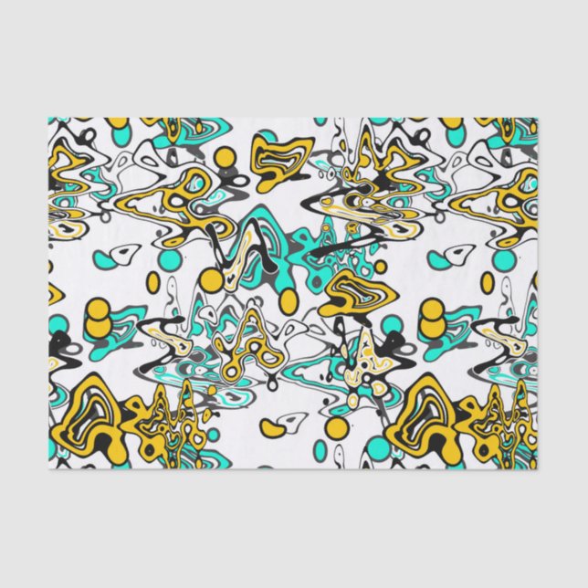 Doodle, abstrakt seidenpapier (Vorderseite)