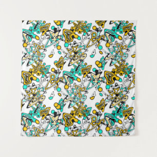 Doodle, abstrakt wandteppich