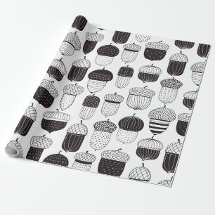 Doodle-Akkorde Herbstmuster Geschenkpapier