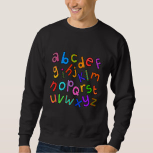 Doodle Alphabet Briefe Englisch Sweatshirt