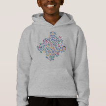 Doodle amusant coloré formes vibrantes