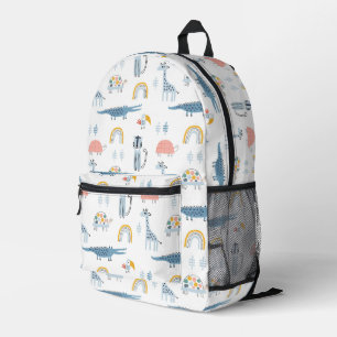 Doodle Animal Fun Muster Bedruckter Rucksack