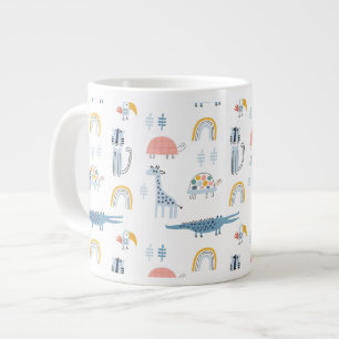 Doodle Animal Fun Muster Jumbo-Tasse