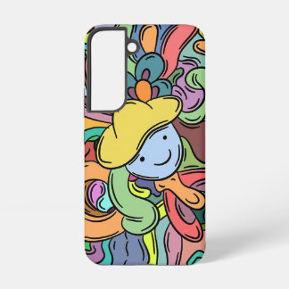 doodle art thème pour samsung galaxy s22 coque