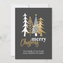 Doodle Art Trees Gray Company Weihnachten